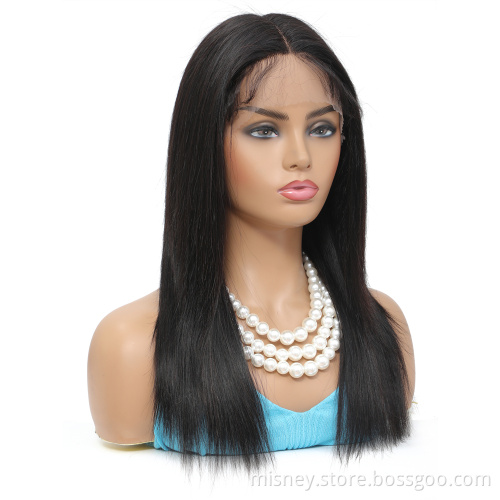 Straight Lace Front Wig HD T Lace Frontal Wig Transparent Lace Wigs Lace Front Human Hair Wigs For Women Misney